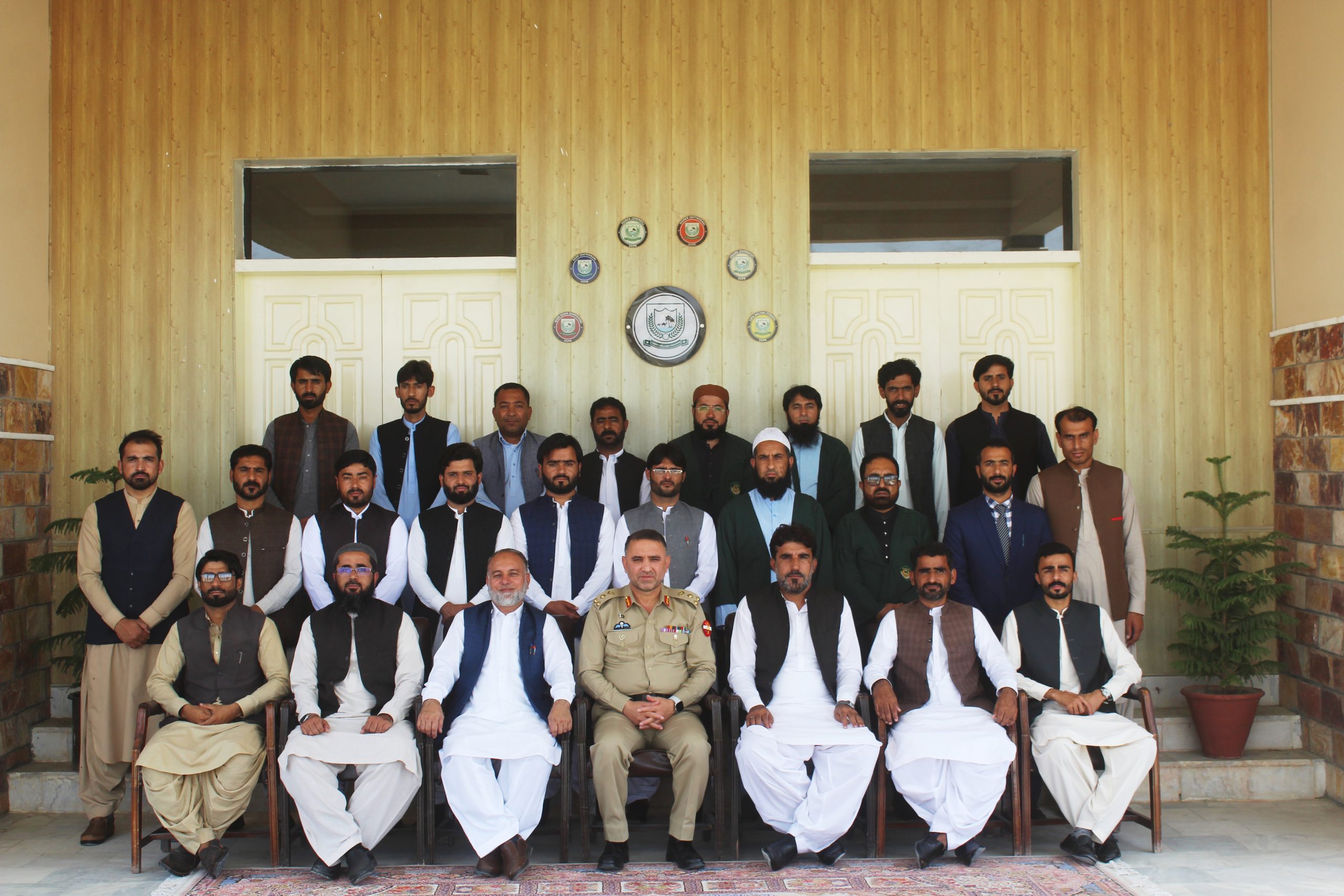 Commandant Brigadier Ameer Hassan with Academic Staff